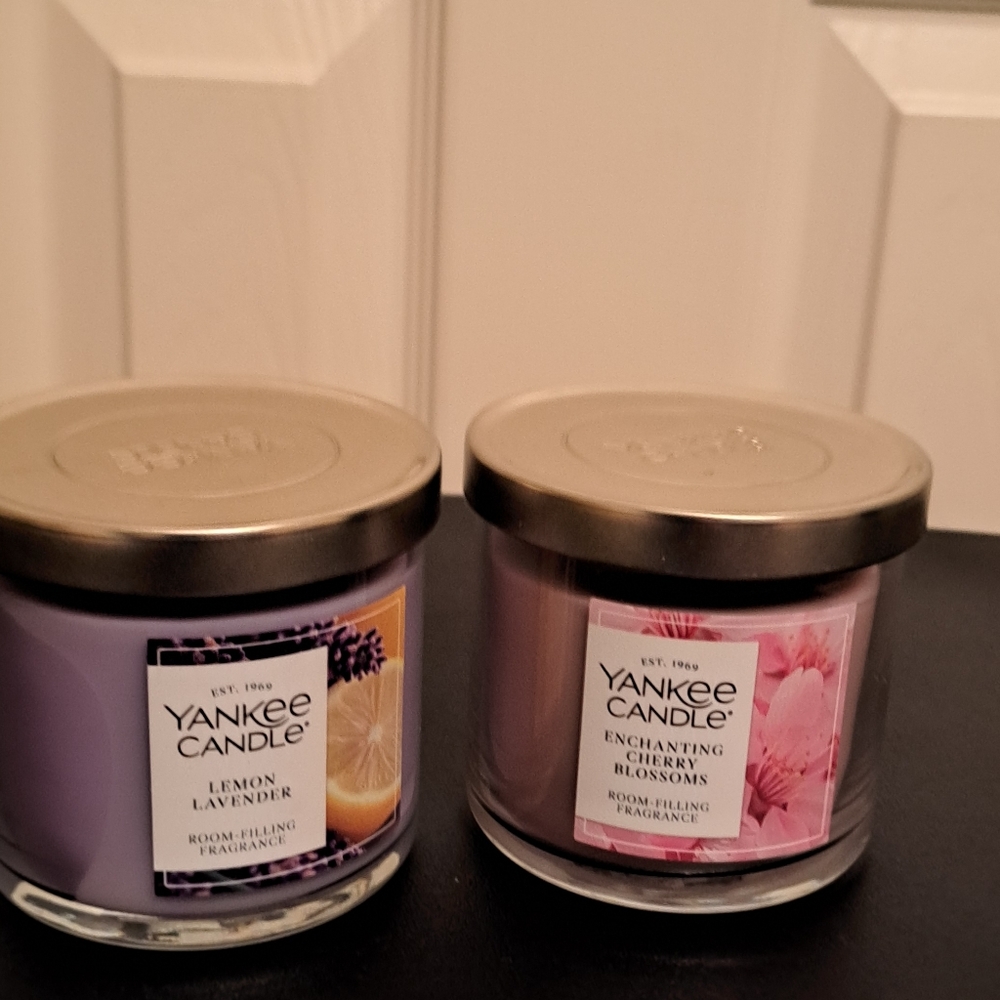 Yankee Candle Lemon Lavender and Cherry Blossom Duo NWT